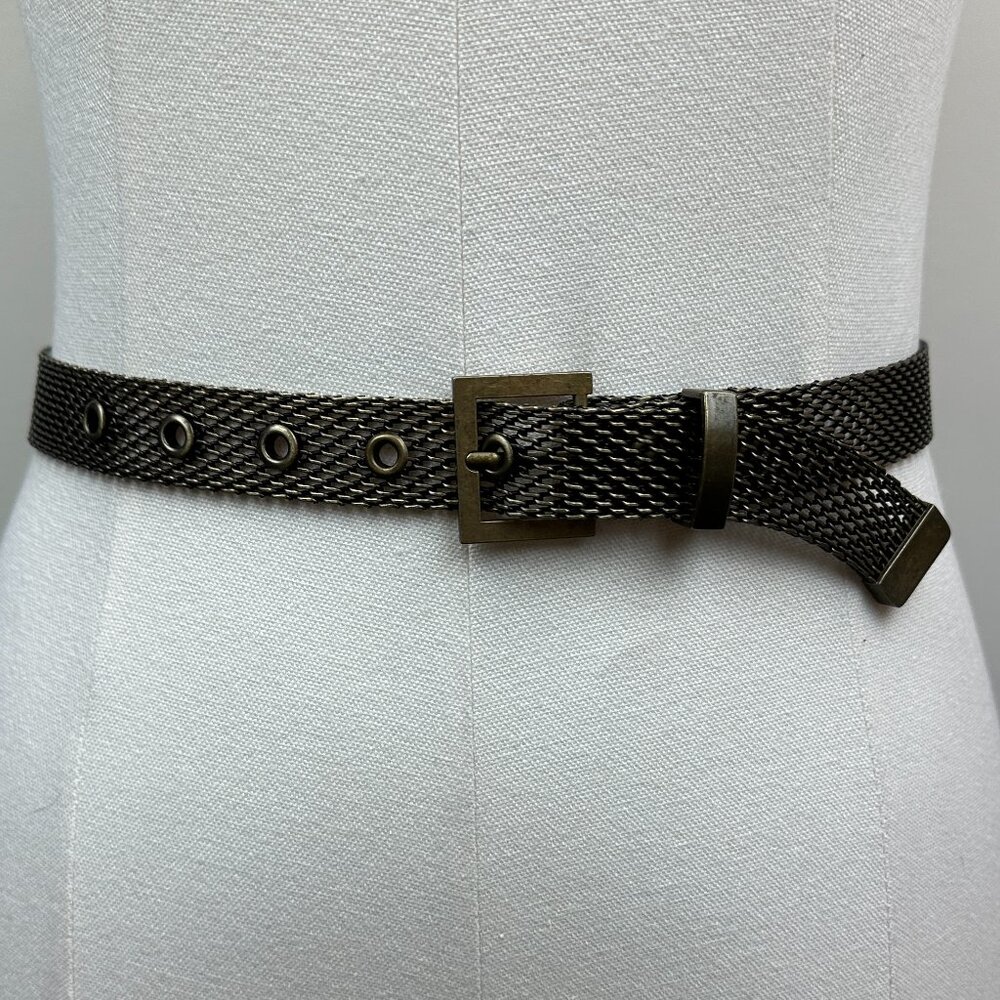 Designer-Inspired Chain Belt Patina Finish Metal Buckle 41" – EXCELLENT